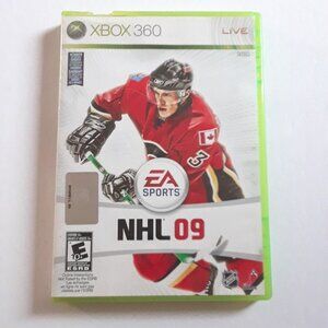 NHL 09 (Microsoft Xbox 360, 2008) - With Manual